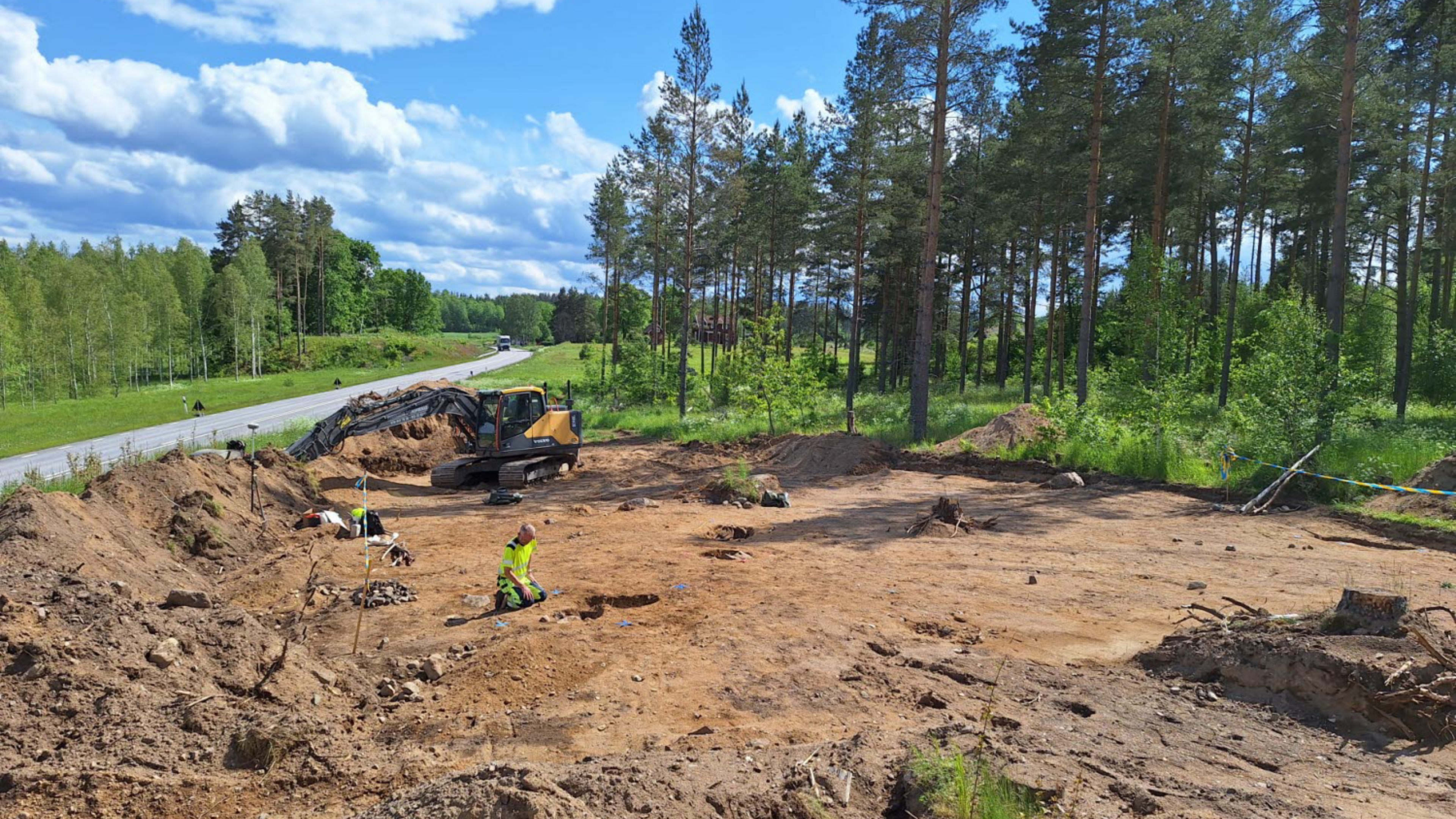 Utgrävning på Bankekind härads avrättningsplats i Grebo, Åtvidabergs kommun.