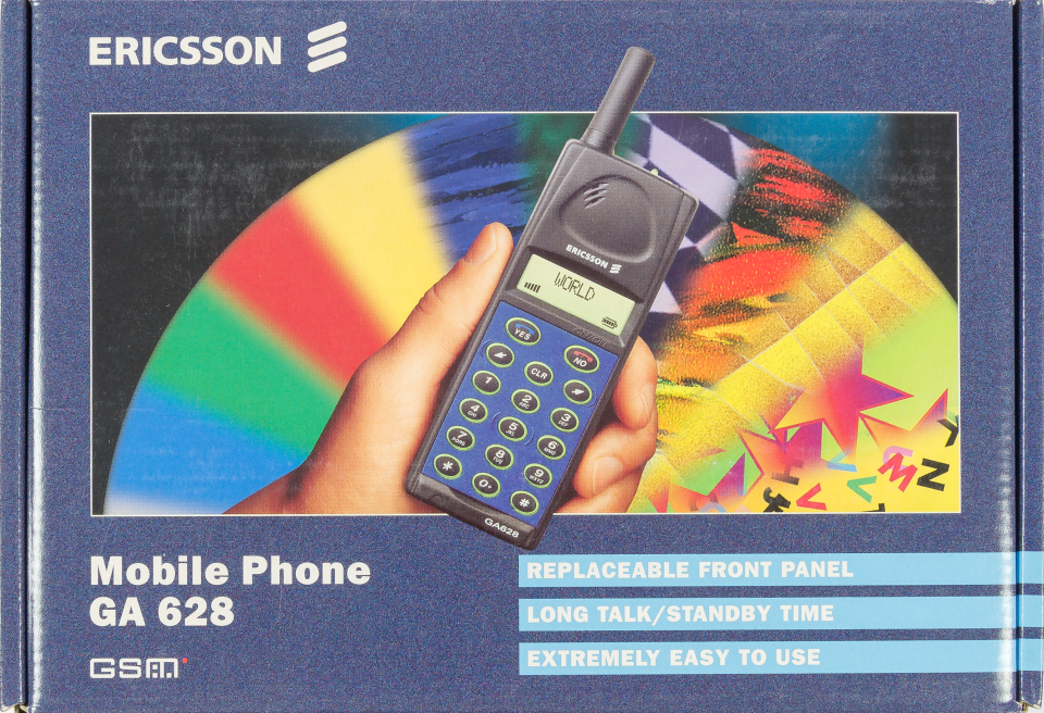 Bild av förpackning till Ericssons mobiltelefon GA 628
