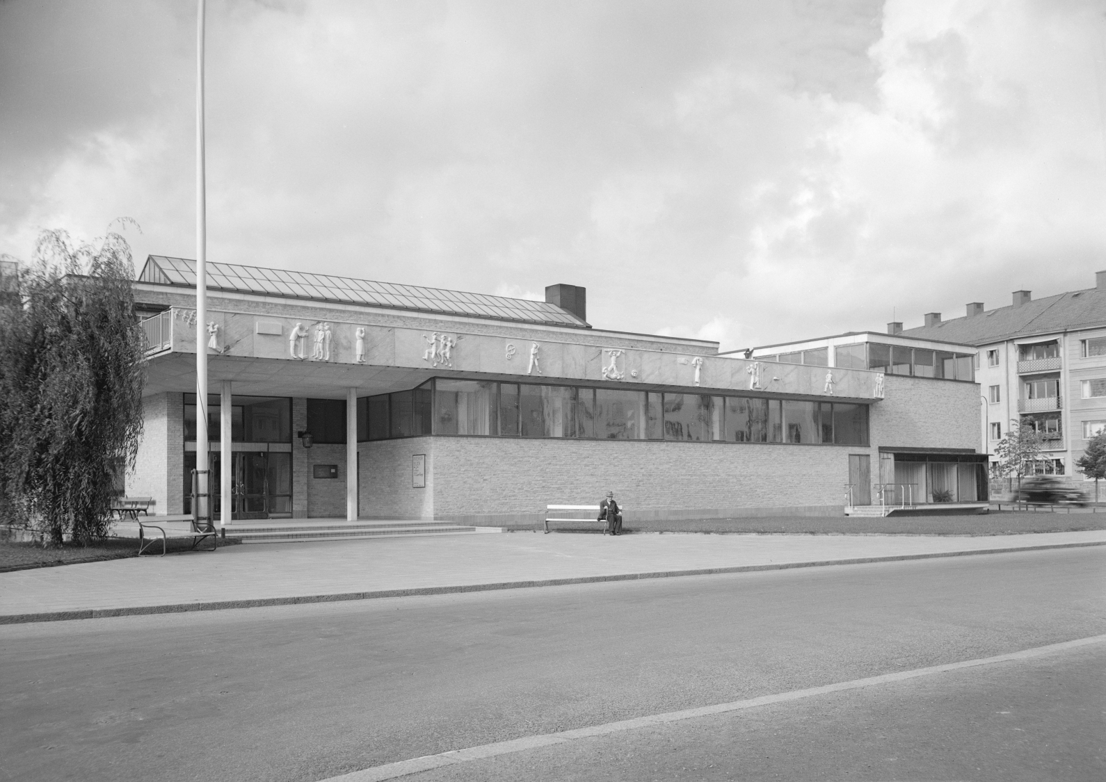 Östergötlands museum. Svartvit 