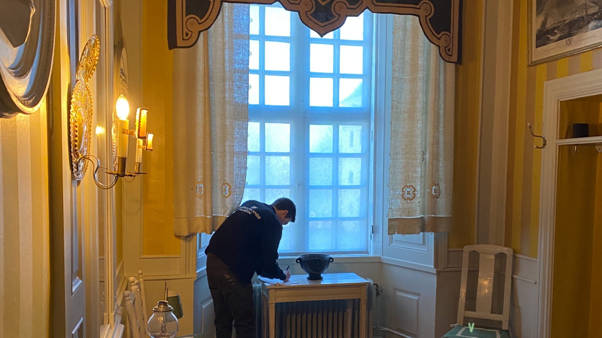 Byggnadsantikvarie Johan Bergström, paradvåningen