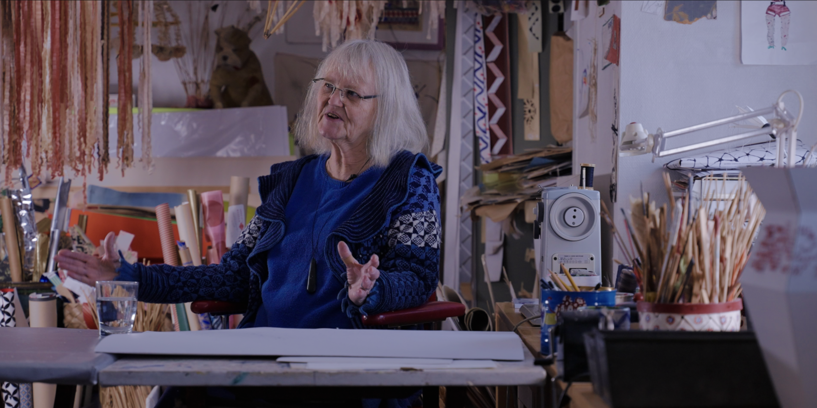 Textilkonstnären Lillevi Hultman.