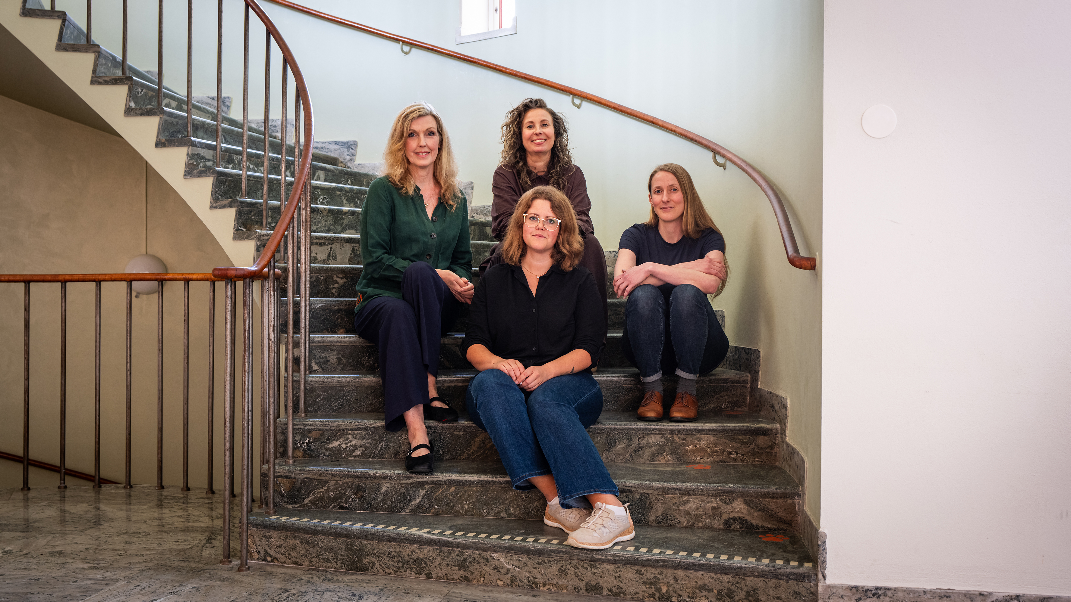 Museets pedagoger; Åsa Nyberg Botshinda, Caroline Morgansdotter Blomsten, Carolina Carlqvist och Karin Lundahl.