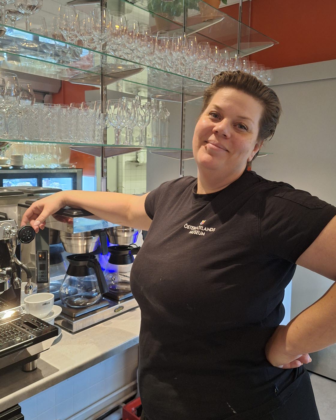 Anna Linde, verksamhetsansvarig för museets restaurang Charles Emils.
