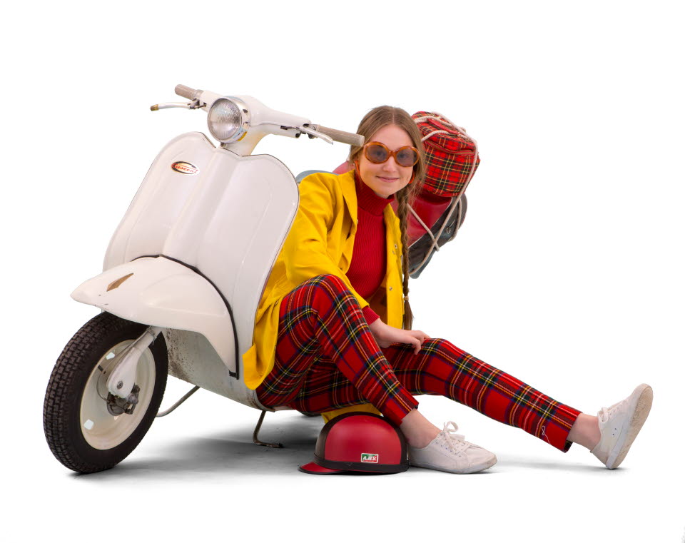 Moped tillhörande utställning Mopeden