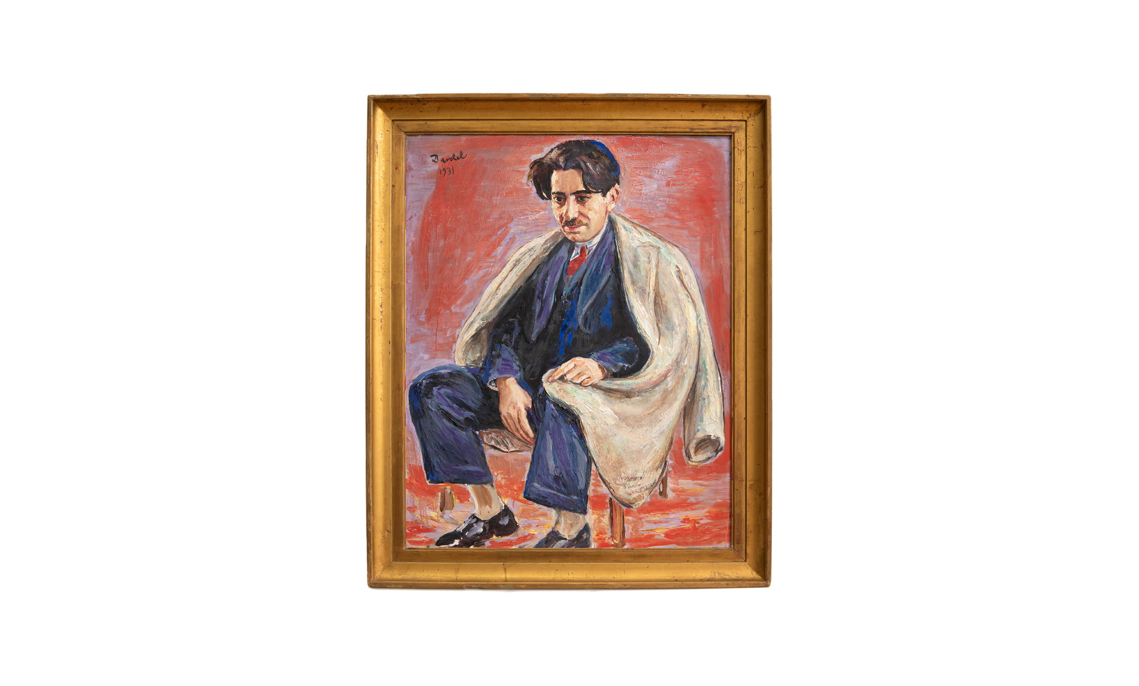 Nils Dardels målning "Georges Papazoff", på vit bakgrund.