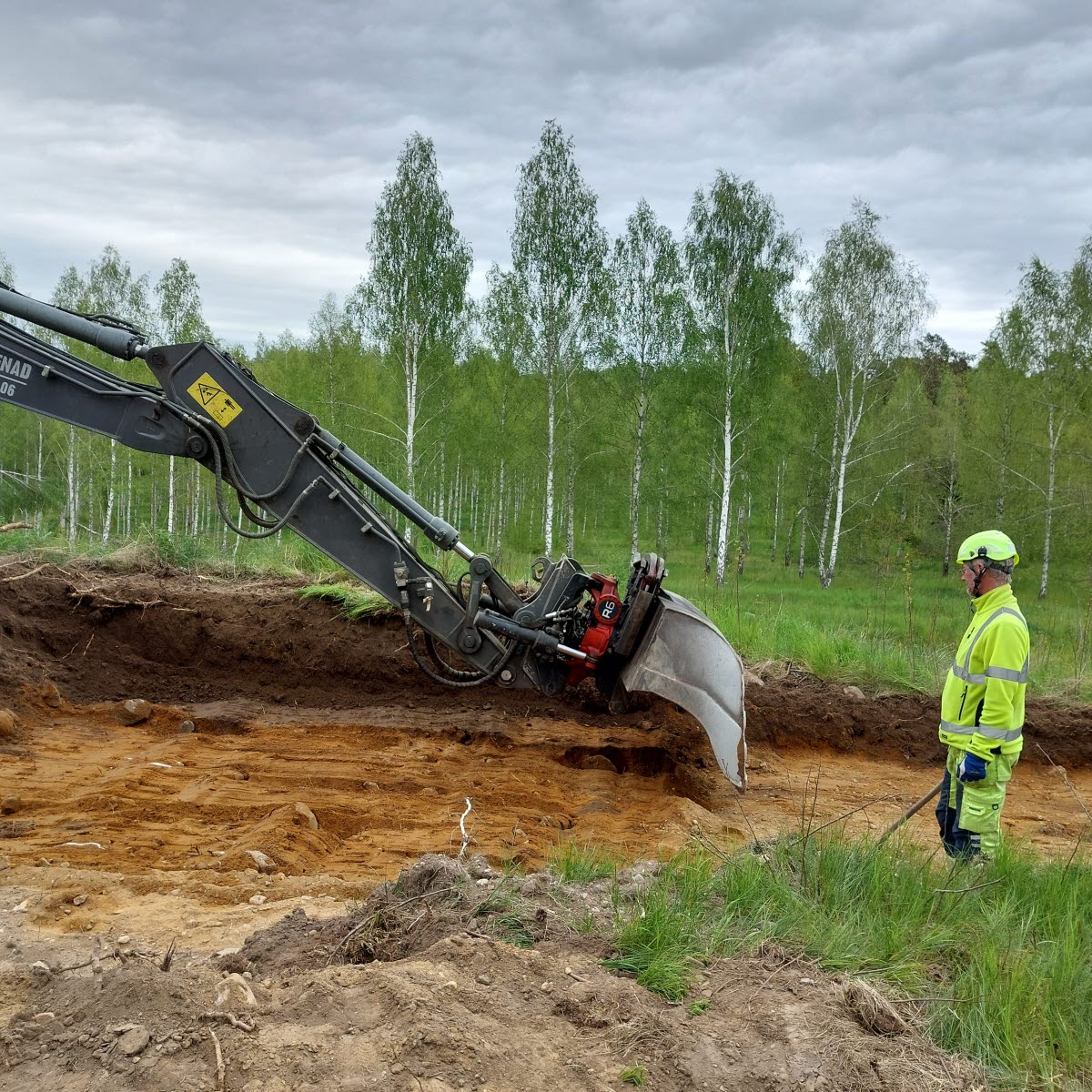 Utgrävning på Bankekind härads avrättningsplats i Grebo, Åtvidabergs kommun.