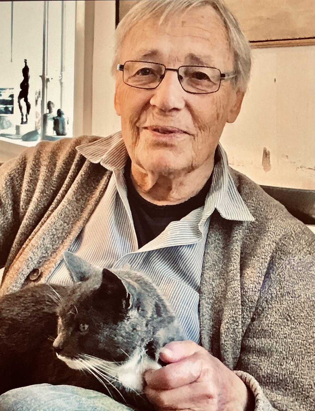 Östgötakonstnären Bertil Almlöf (1930–2024).