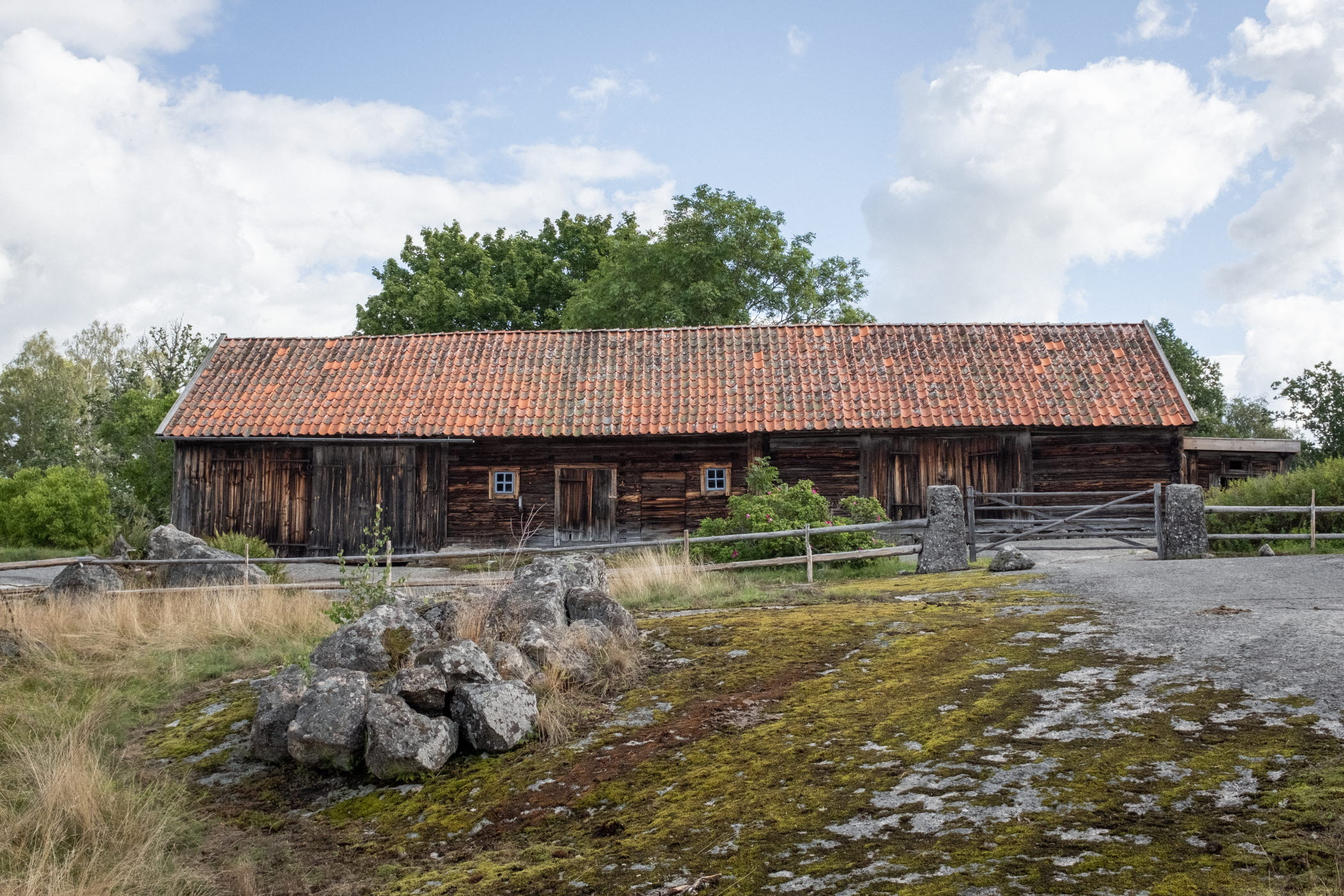 Trähus på landsbygden