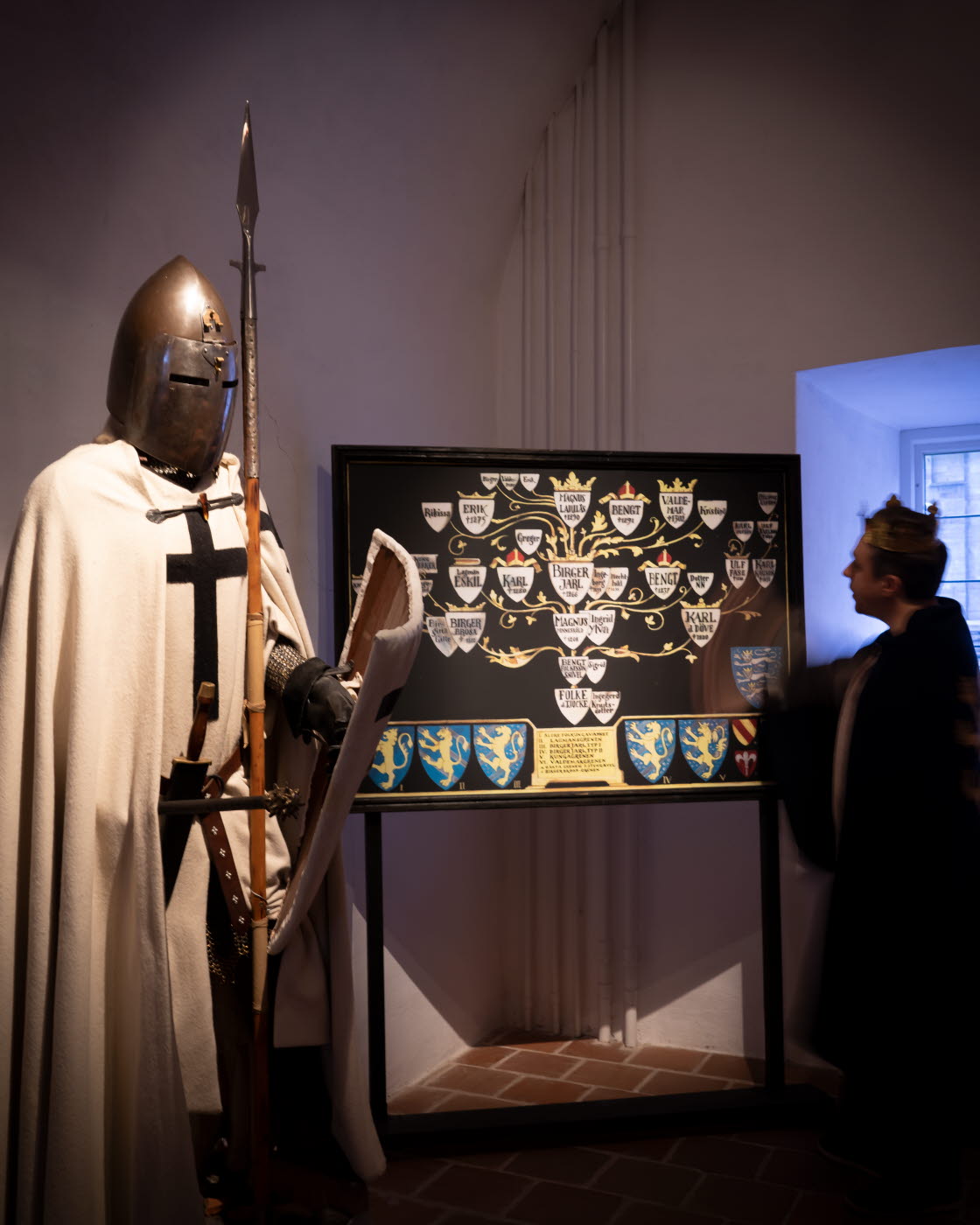 Del av utställning på Sancta Birgitta Klostermuseum.