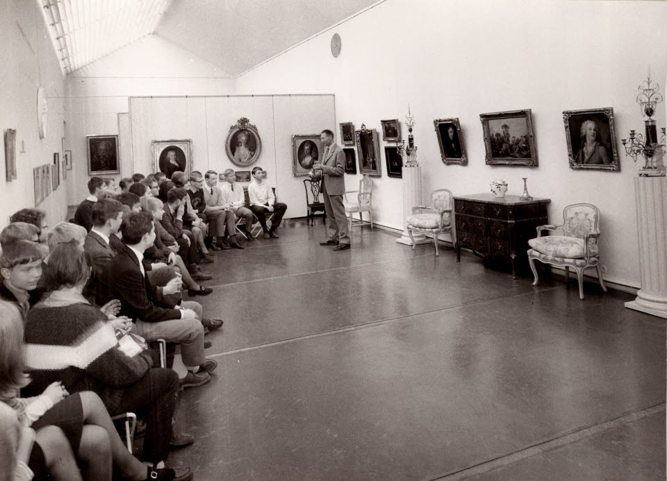 Museet interiör konstavdelningen, 1940-tal.
