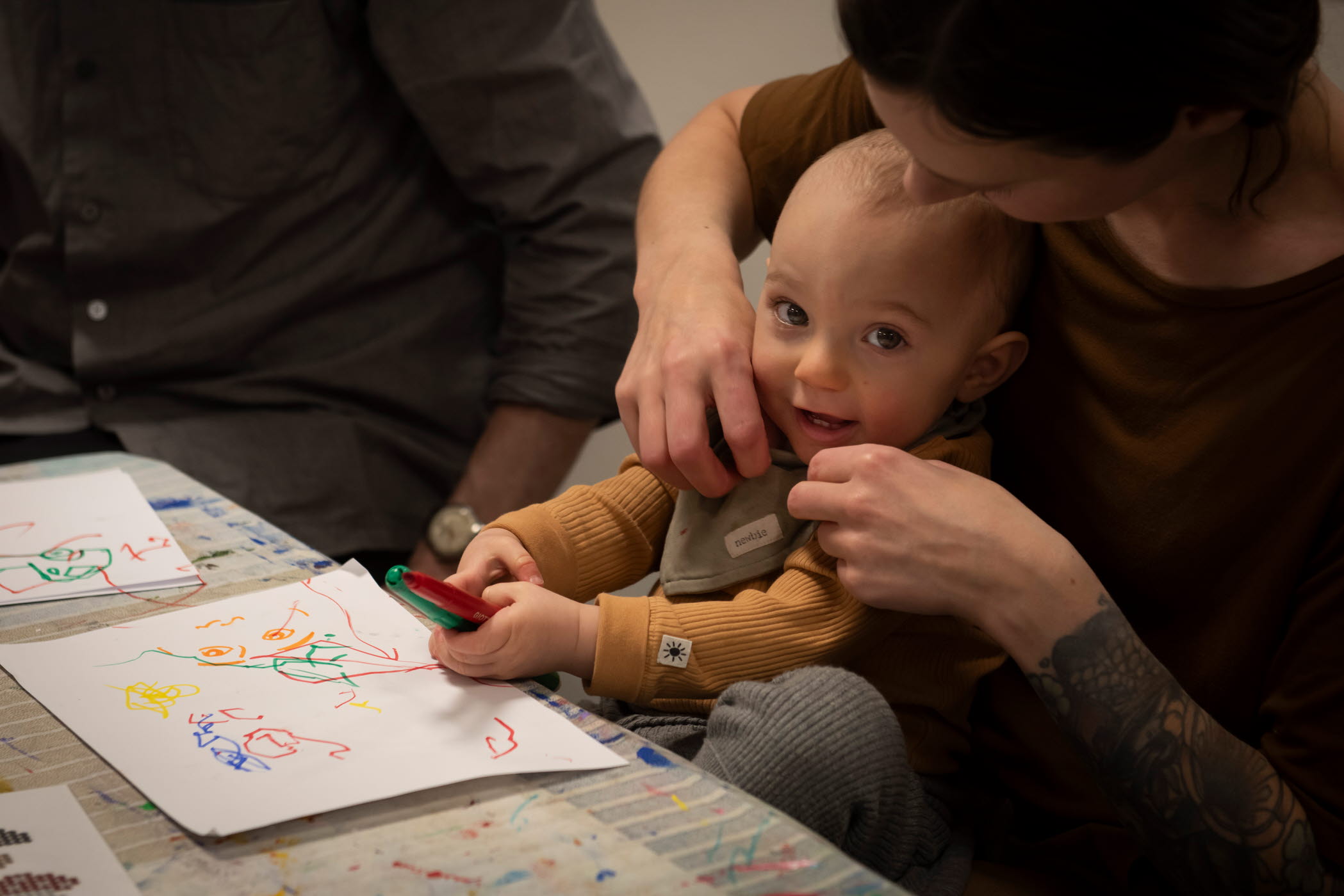 Verksamhet för barn i museets Ateljé Rut.