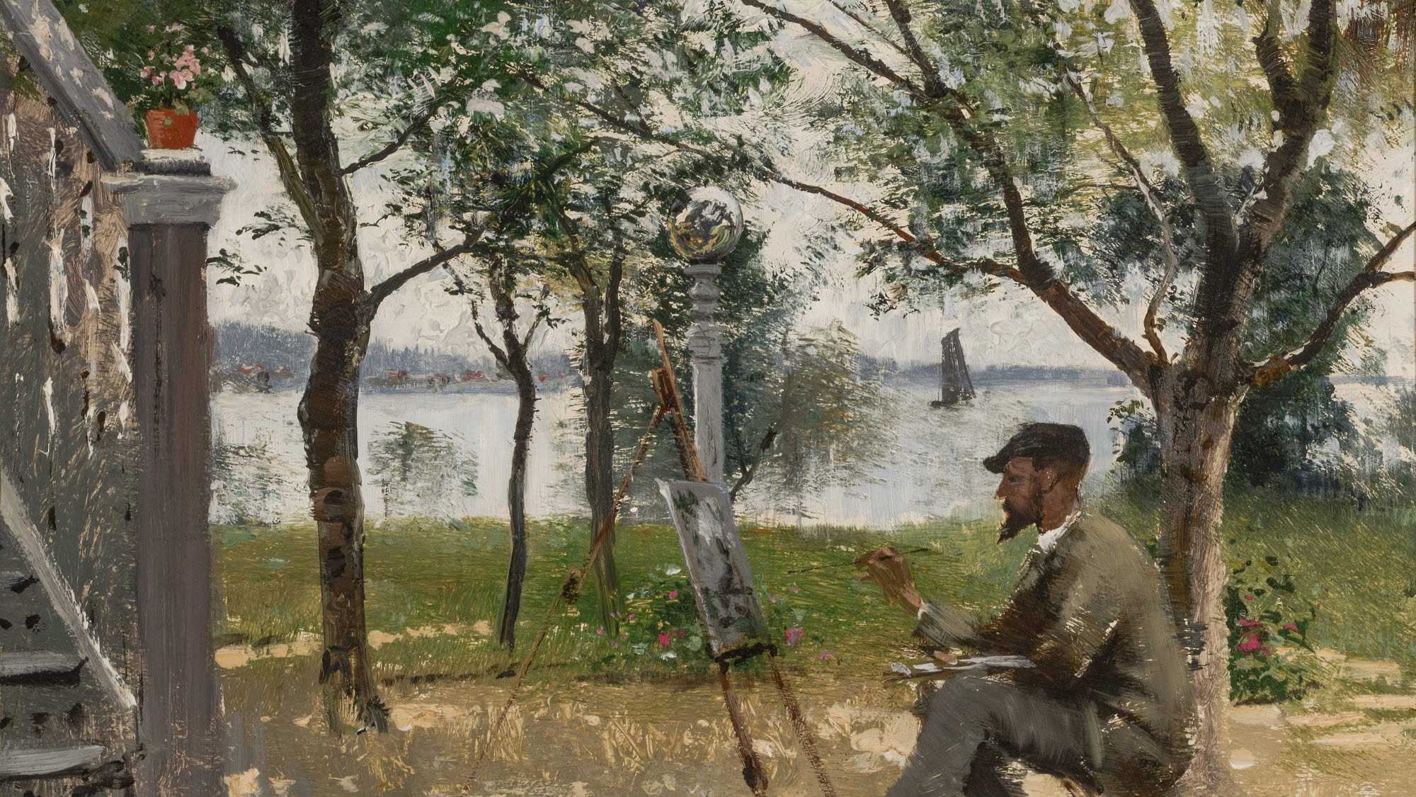 Rum 3. August Hagborg: "Robert Thegerström målar".