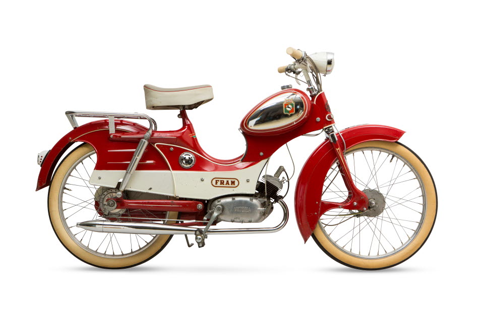 Moped tillhörande utställning Mopeden