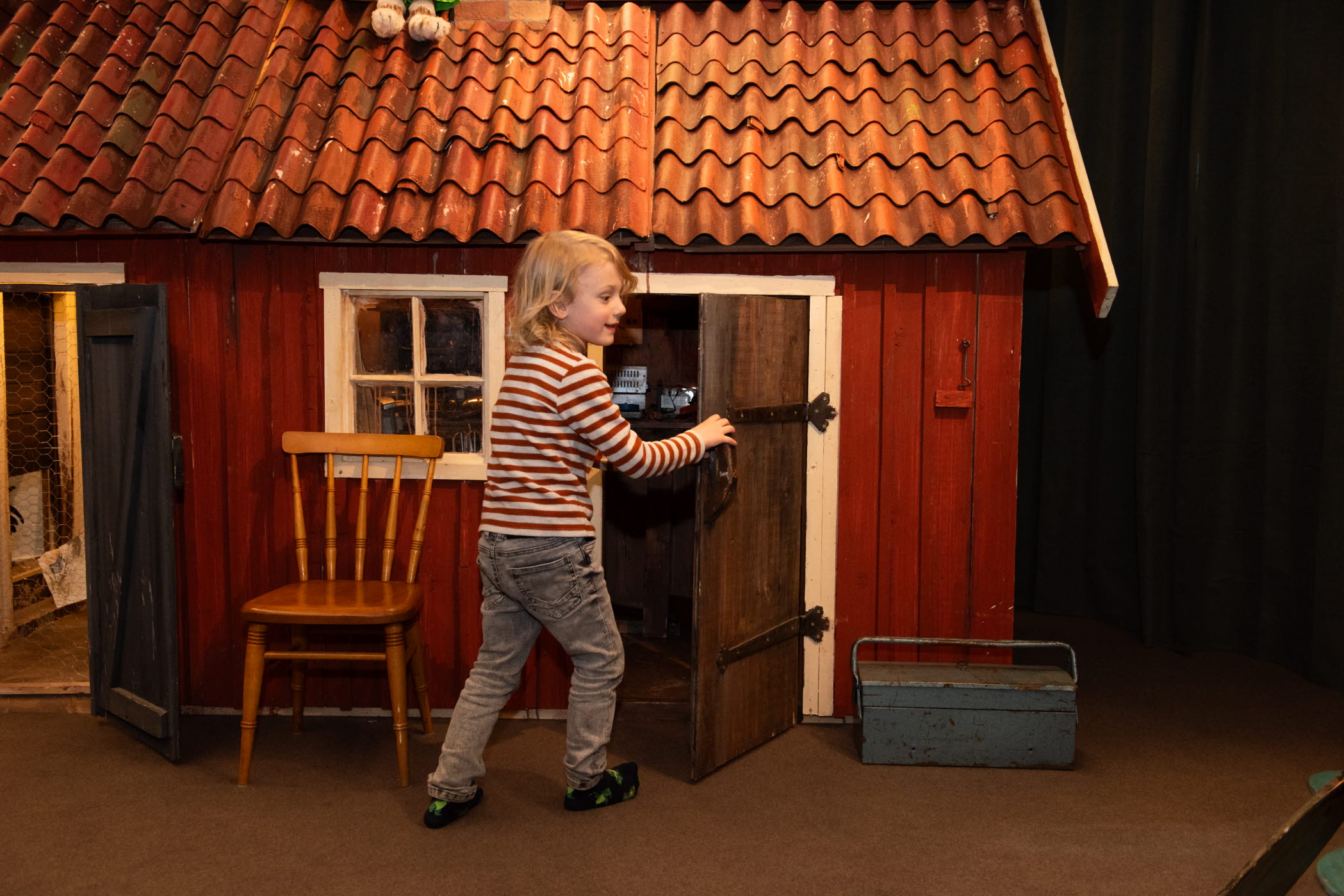 Lekutställningen Hemma hos Pettson & Findus, producerad av Barnutställningar.nu.